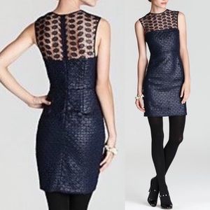 Diane Von Furstenberg Kinchu Lace Dress Navy Sz 6